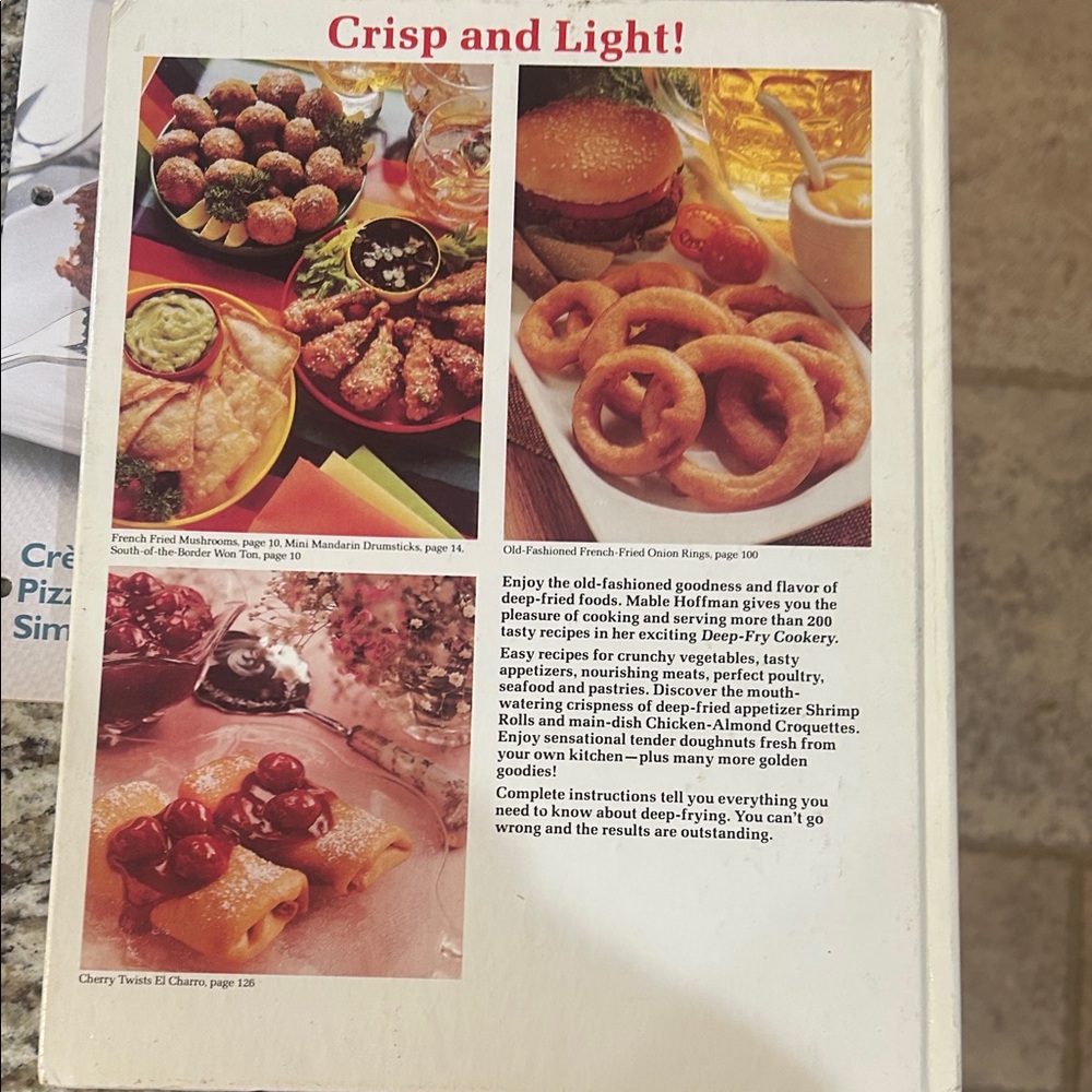 Deep-Fry 1977 Cookery Hardback Book- Bonus Cuisine at Home cookbook - Picture 4 of 16